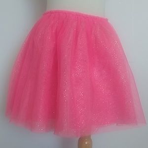 Hot pink girl tulle skirt S(3T)